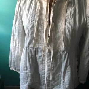 Quilted powder blue Marc Jacobs jacket